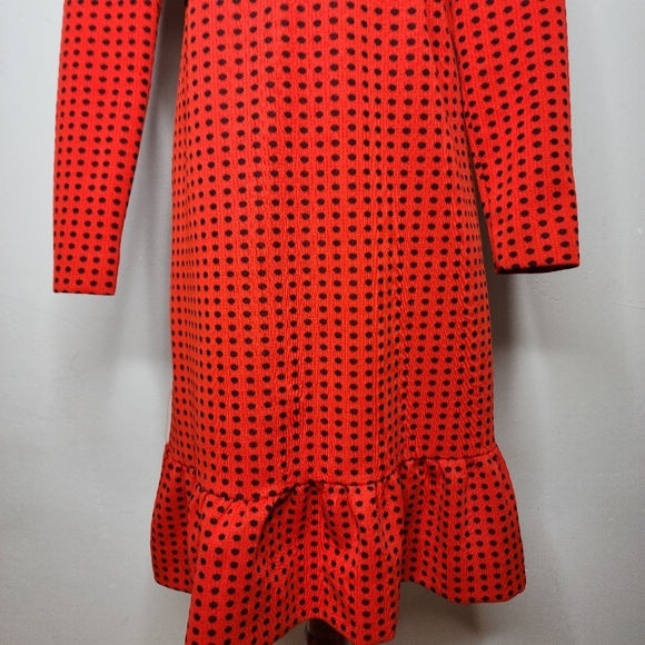 AMAZING Vintage Forum Originals Red/Black Polka Dot Empire Waist Dress - Picture 5 of 11